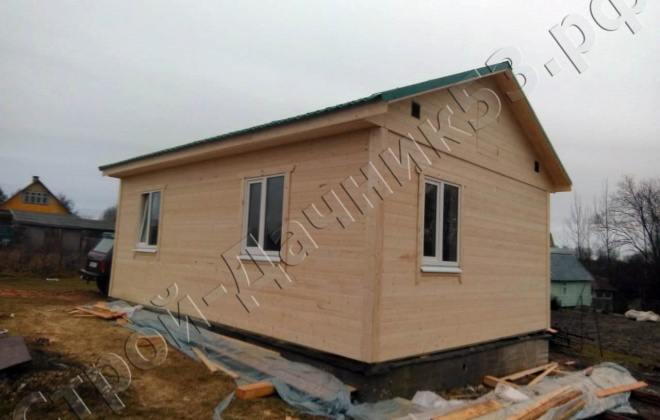 1 Каркасно-щитовой дом 7×5, 35 м², Псковская область, деревня Палкино (7)